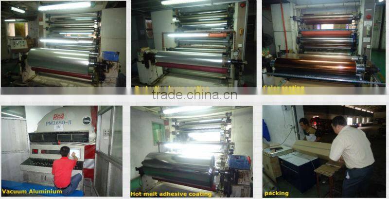 PET heat transfer film for leather