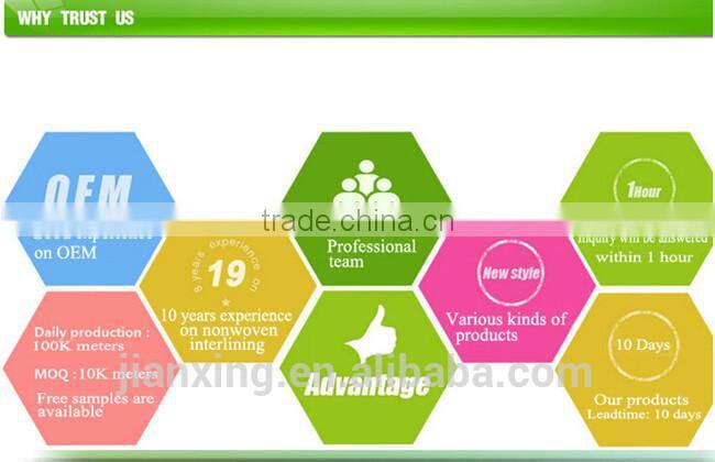 Fusible double dot nonwoven PA adhesive interlining