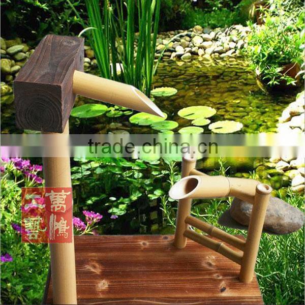 [Wanhong natural decorative gardening Manually bamboo water / frightened deer / garden courtyard bamboo products can be customiz