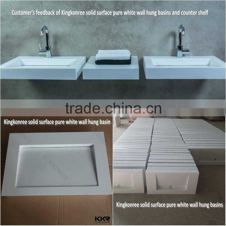 solid surface double sink bathroom vanity unit