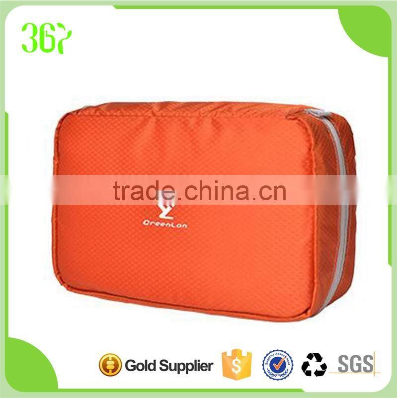 Multi-fonction Waterproof Candy Colour Make up nylon Cosmetic Bag Ladies Toilet Bag