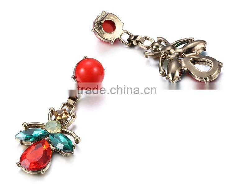 Chinese style crystal drop earing by handmade