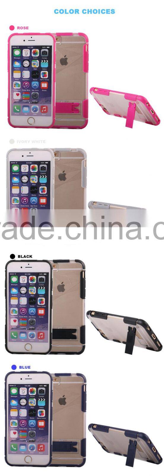Wholesale sublimation clear pc phone back cover for iphone 6
