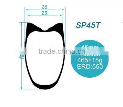 CBK aero design 45mm deep 700c road racing bike dimple carbon rims tubular