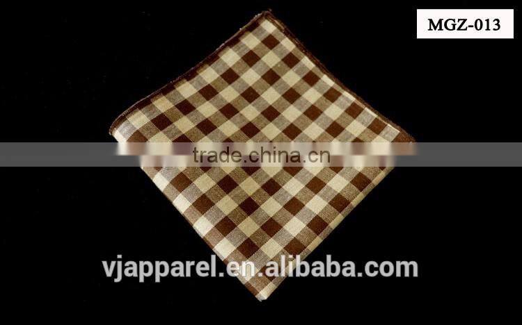 Mens checked Cotton Linen Pocket Square/Handkerchief/Hanky/Hankies/UK
