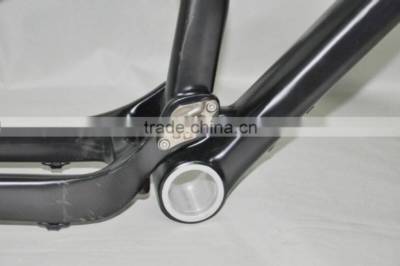 26er full suspension carbon frame, mountain bicycle frame, dengfu hot sale full suspension mtb frame FM076
