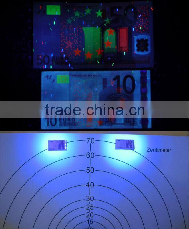 UV flashlight 395nm 1W power with two AAA battery