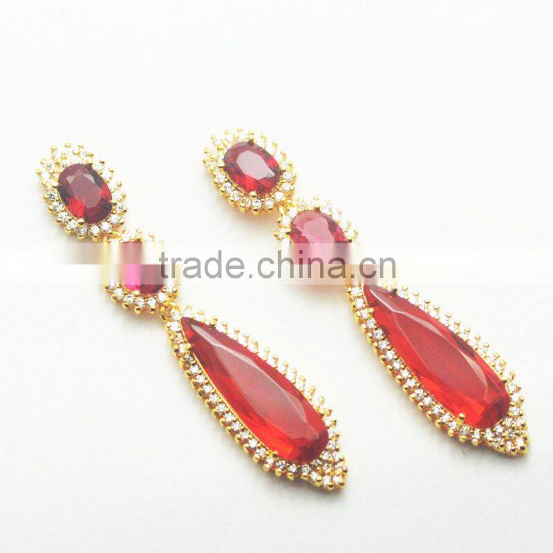 Gold Plated Fashion Cubic Zirconia Earrings