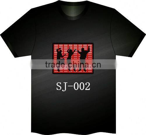 Sound Activated Hip hop Led T-shirt