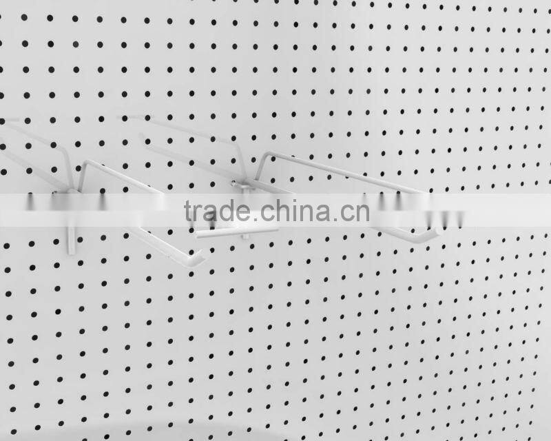 white melamined high quality perforated hardboard,beg hardboard
