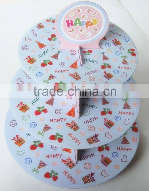 hot sell cake stand ,lovely kids paper cup stand for cake
