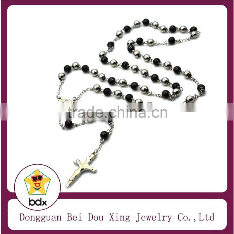 Hot Catholic Gift Stainless Steel Religious Our Lady Mt Mount Carmel Infant Jesus Christ Sacred Heart Scapular Medals Necklace