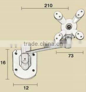 360 degree rotating computer wall mount monitor arm