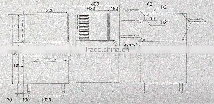 IC-1500/IC-2000 Ice maker (cube ice, half cube ice, large cube ice)
