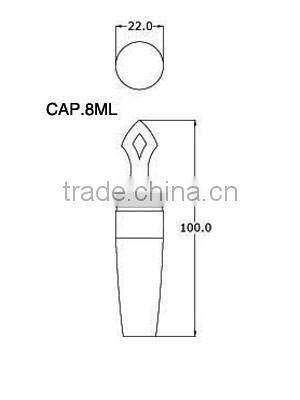 Key-like fancy transparent lipgloss bottle