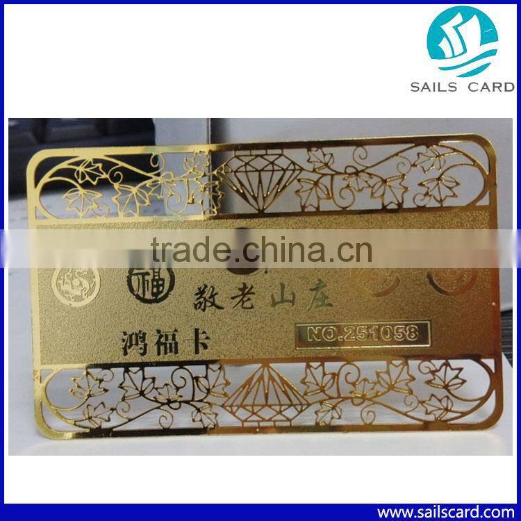 Stainless Steel Membership Metal Business Cards For Sale