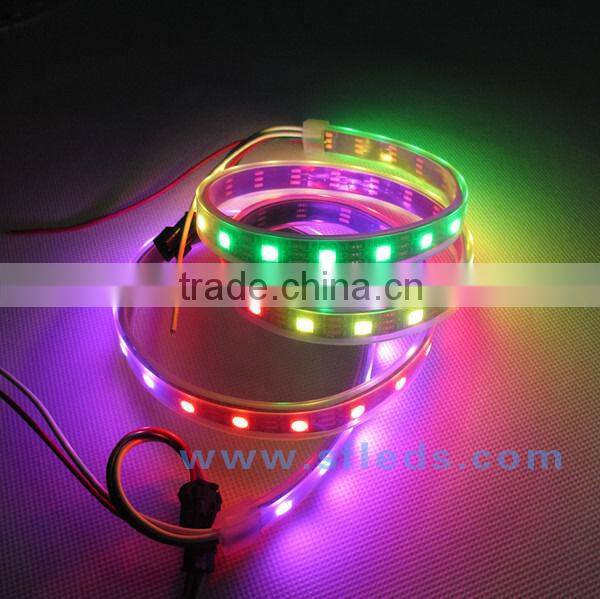 5050 SMD RGB 30LED/m Addressable Color Strip Light 5V Black PCB WS2812b led strip ip65