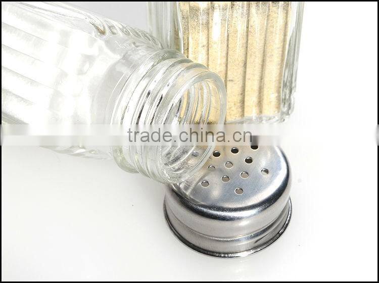 Glass Spice Jar With Metal Hole Lid