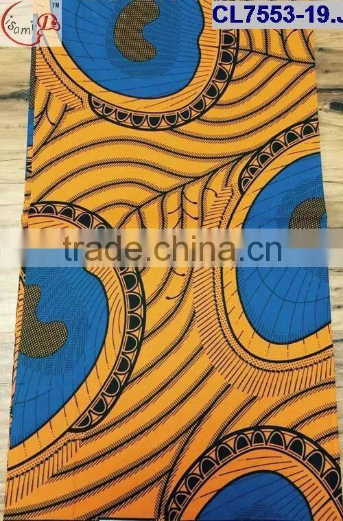 CL7553(19-24) different pattern Africa cotton wax Jacquard style holland wax african wax print fashion wax fabric