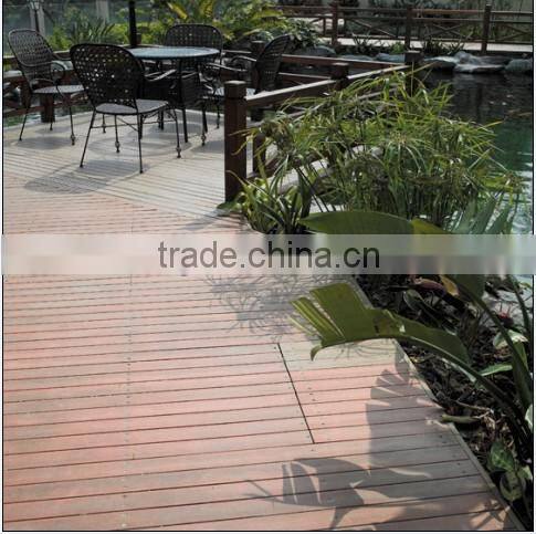 Wpc decking in building, bamboo plastic composite,superior construction material,indoor use,wood like with inside grain