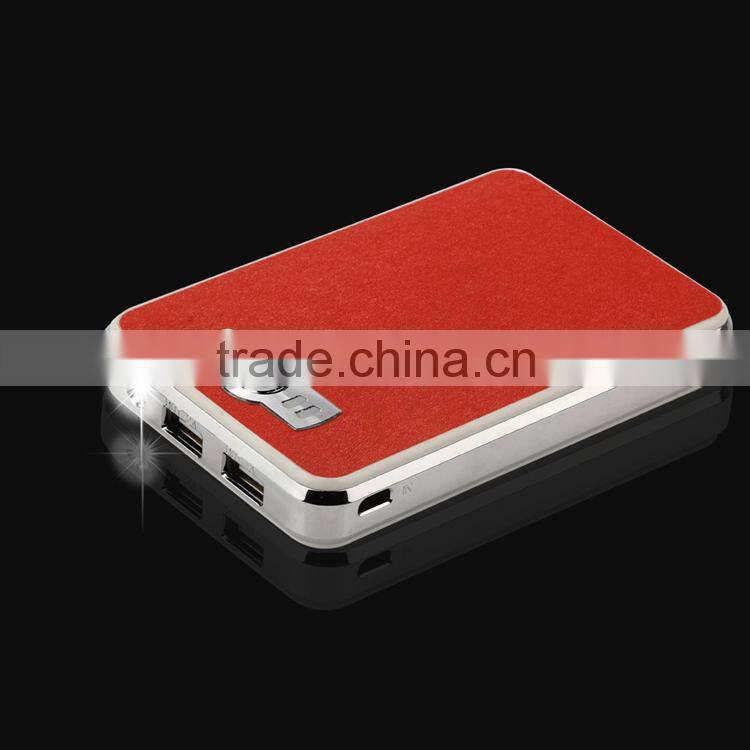 2015 new portable battery charger power banks with touching button