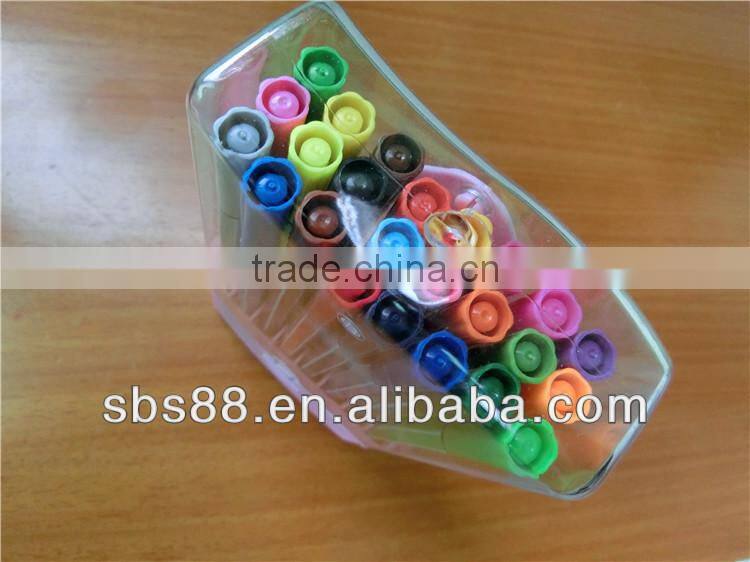 24 color corrugated shape of marker pen