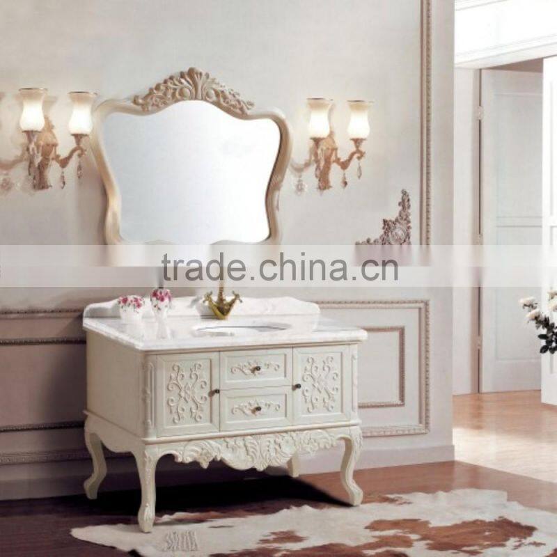 Luxury White Decorative Classical Bathroom Furniture