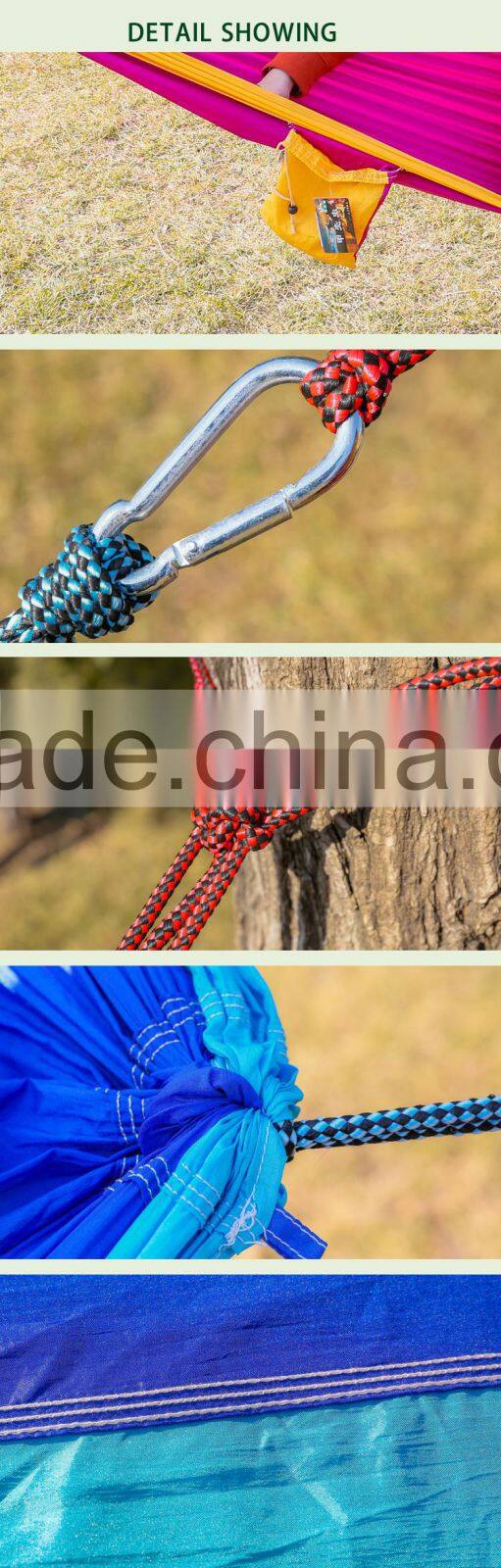 Ultra Light Outdoor Travel Nylon Mesh Parachute Hammock Wholesale