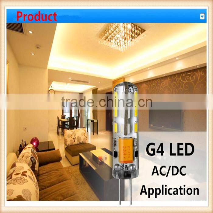 China silicon 3w G4 3W 12V Led Bulb with CE and RoHS