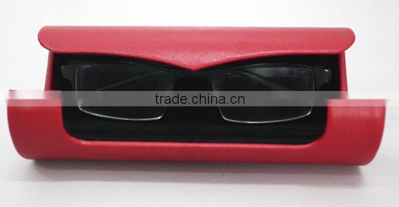 Newest design PU leather glasses pouch for reading glasses, sunglasses