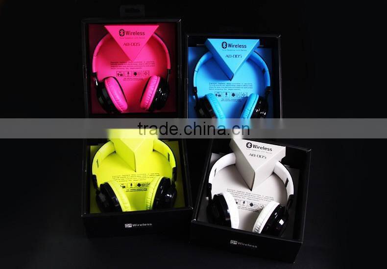 hot selling 2016 amazon Led wireless stereo bluetooth headphones