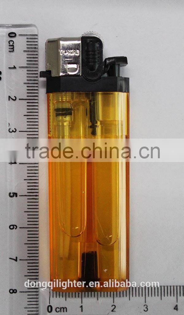 plastic eight angel Black head transparent refillable flint lighter