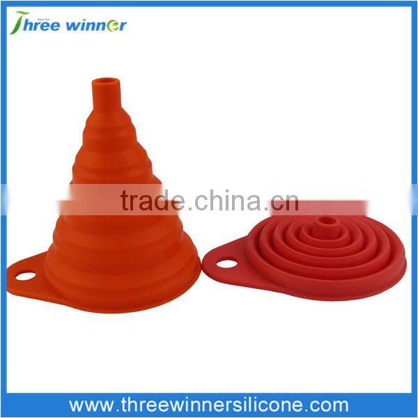 BPA free Mini Silicone Filter Funnel