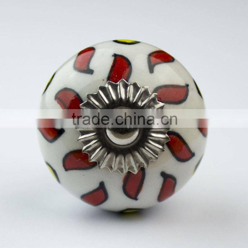 Ceramic Door Knobs/Wholesale Decorative Colorful Knobs/For Kitchen Cabinet,Door,Furniture Handles 02