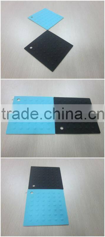 Square Shaped Silicone Mat Silicone Coaster for Pot Silicone Pads