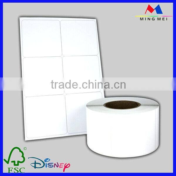Low Price Roll Blank Label Sticker Printing
