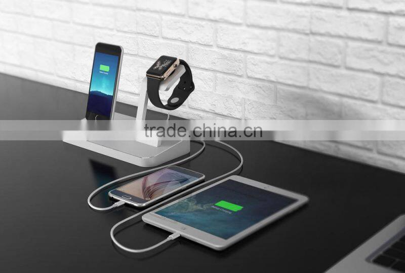 Made for Apple Watch Stand Charging Dock,Aluminum Charging Holder for Apple Watch Stand and for iPhone