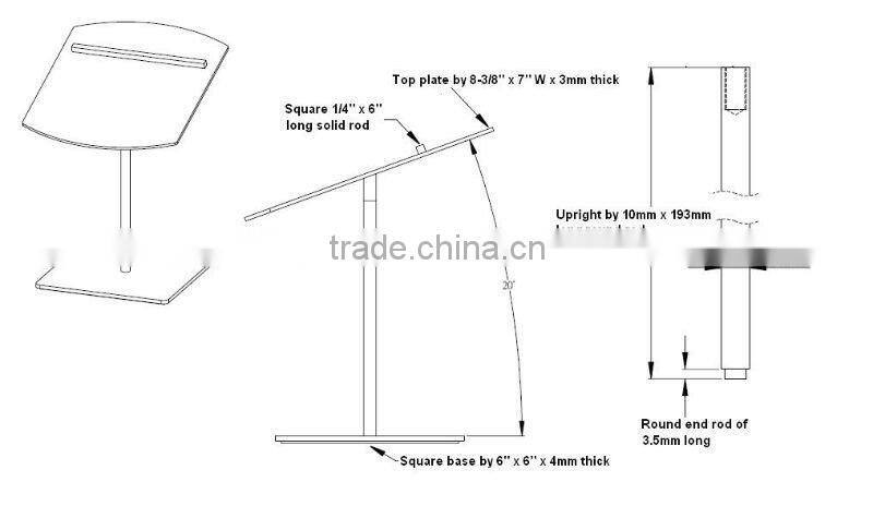 Metal shoe display riser