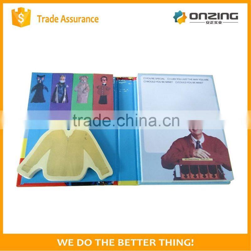 High quality fancy pad sticky notes with cover