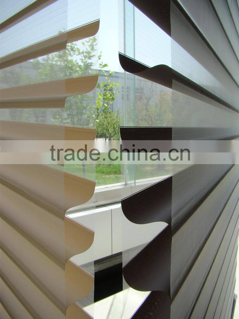 75mm linen mixed color triple fabric for roller blind