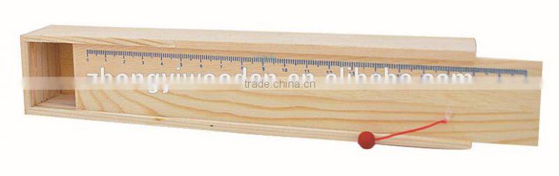 2015 year factory suppliers selling FSC&SA8000 fancy pine wooden pencil case holder boxes for wholesale