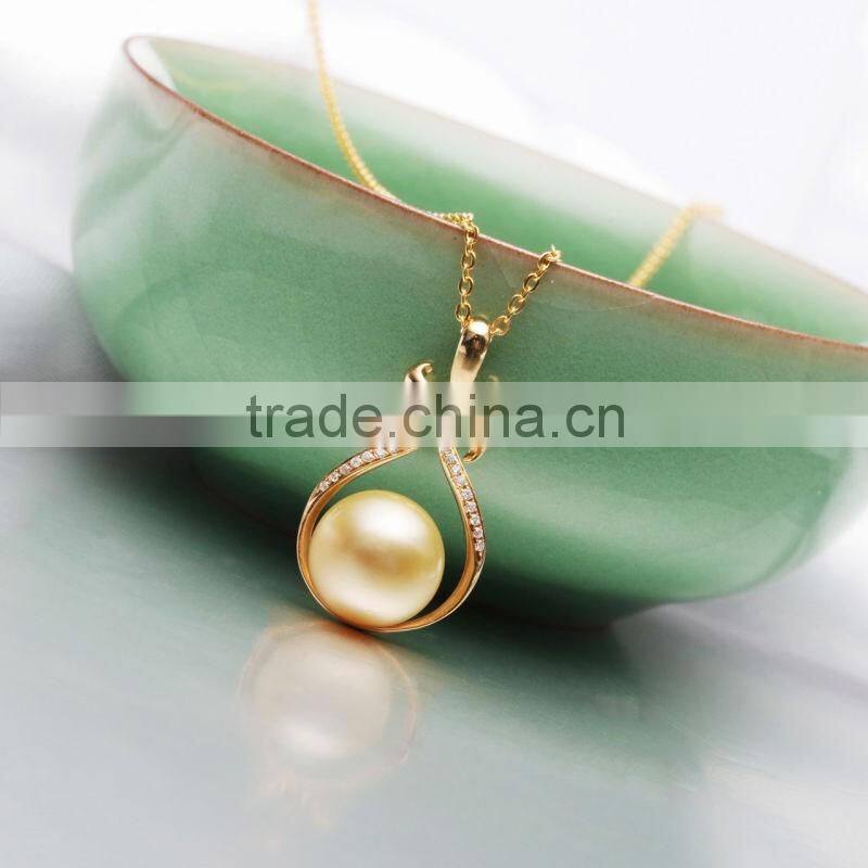 wholesale 925 silver gold jewelry sets/ freshwater pearl pendant
