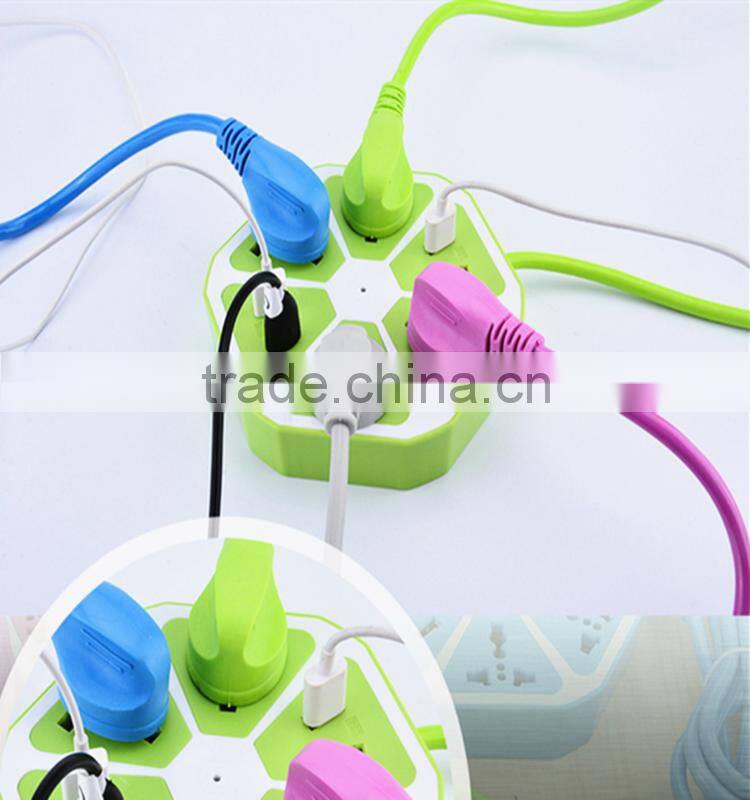 Cheap price wholesale colorful portable smart office power socket