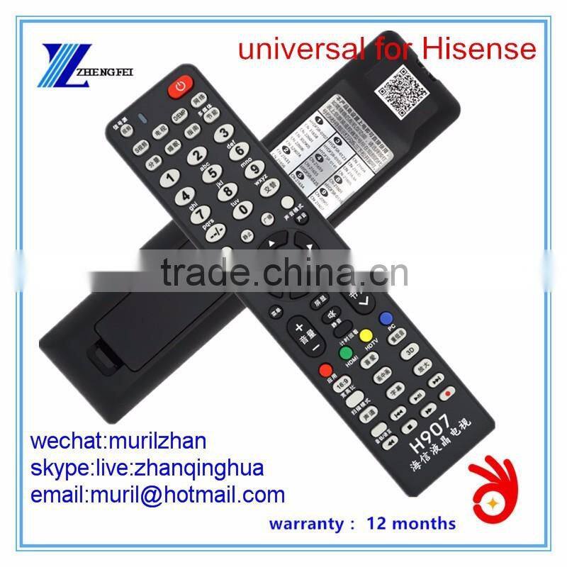 ZF Black 63 Keys H907 Universal LCD/LED Remote Control for Hisense TV
