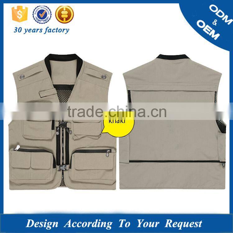 Excellent Quality Factory Price Custom Photography Vest Camera Jacket