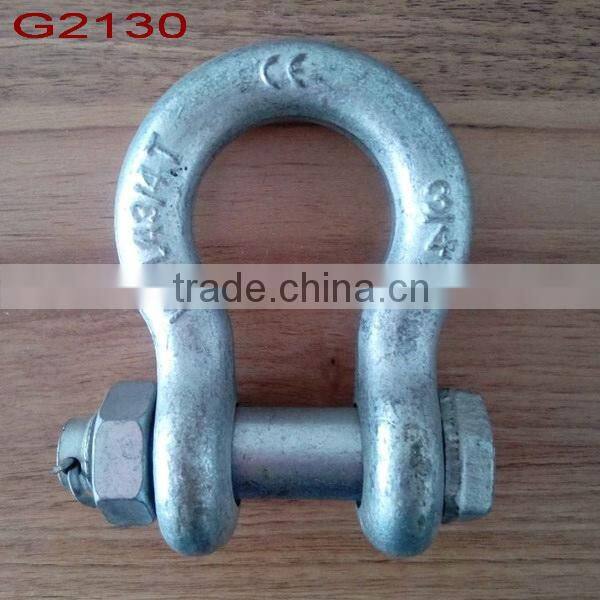 Crane lifting bow shackle mini bow shackle for sale