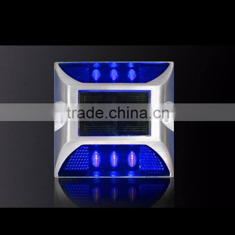 Solar Powered Self-luminous Road Safety Path Stair Flashing Blue Light