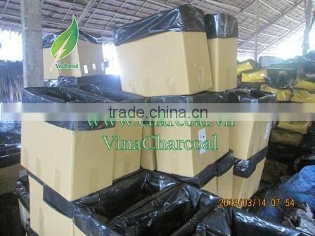 White ash ordorless fruit wood charcoal for BBQ and hookah shisha