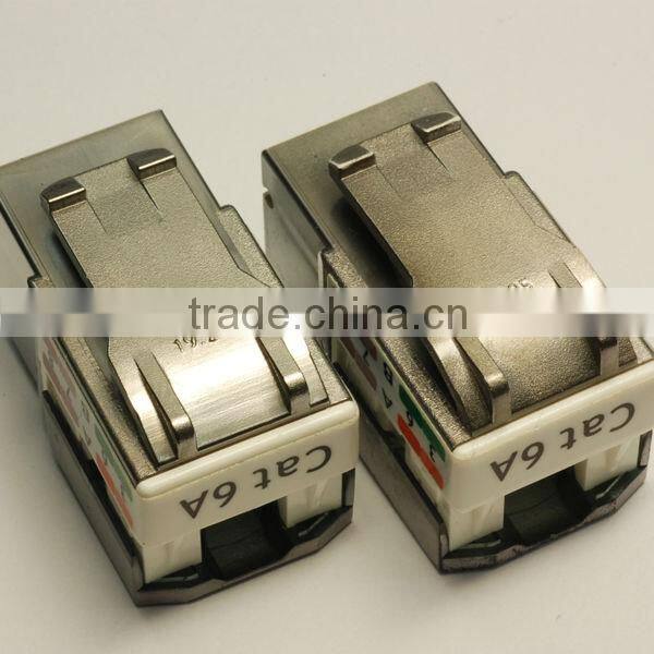 Coated Cat 6A RJ45 UTP Keystone Jack