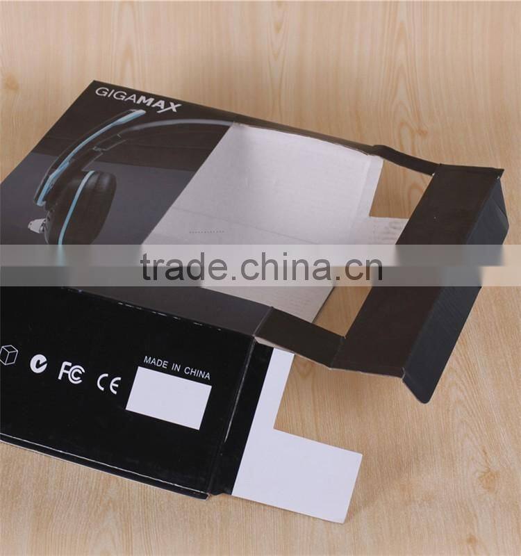 Headphone packaging corrugated cardboard box